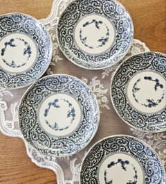 伊万里焼　古伊万里　大明成化年製銘　染付　蛸唐草松竹梅文　大皿　V　R5969B 伊万里焼 古伊万里 大明成化年製銘 染付 蛸唐草松竹梅文 大皿 V R5969B