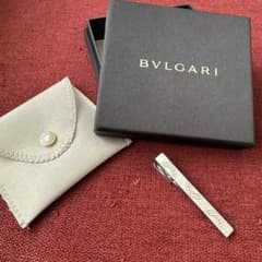 ブルガリ ネクタイピン ビーゼロ サークルログ 925 シルバー ロゴ型