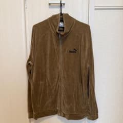 PUMA ベロア トラックジャケット M ブラウン y2k - メルカリ