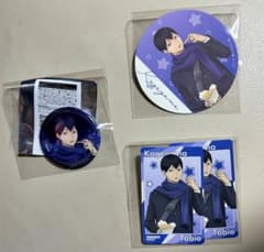Haikyuu!! Cosmo World Kageyama Tobio Can Badge Coaster Participation Prize Card