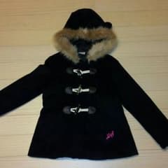 ♡k☺♡☺様専用♡ ALGY アルジー ダッフル コート ブラック 130のサムネイル