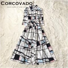 【極美品】 CORCOVADO コルコバードシャツワンピース S 総柄 極美品】 CORCOVADO コルコバードシャツワンピース S 総柄 - メルカリ