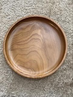 ☆希少 レア 新品未使用品 屋久杉 お盆 丸盆 世界遺産 工芸品