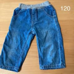 ミキハウス姉妹ブランドピクニック　デニムハーフパンツ 120のサムネイル