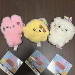 チェゴシム チェーン付きふわふわぬいぐるみ (3 点セット)