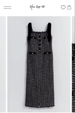 her lip to Tie-Shoulder Tweed Dress | Mercari