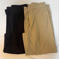 ジャージーバレルレッグジーンズ UNIQLOブラック ベージュ まとめ売りのサムネイル