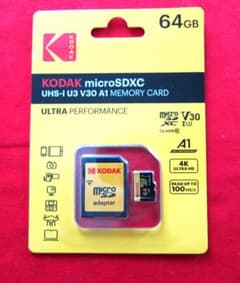 Thumbnail of KODAK 64GB microSDXC UHS-I U3 V30 A1