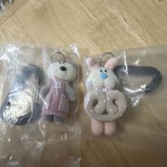 ICCHI ファッションカラビナマスコットチャーム 2個セット くま うさぎのサムネイル
