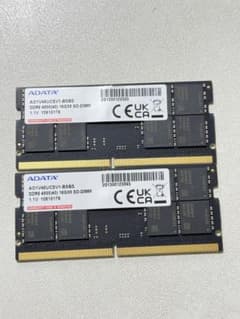 ADATA DDR5 32GB 4800MHz 16GB SO-DIMM 2枚組 - メルカリ