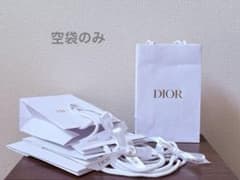 Dior ディオール ショッパー 紙袋 5点セット 定番レザー調 リボン付