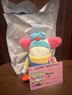 シークレットBikini Bottom Clown ぬいぐるみ - メルカリ