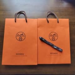 HERMES ショッパー 2枚セット - メルカリ