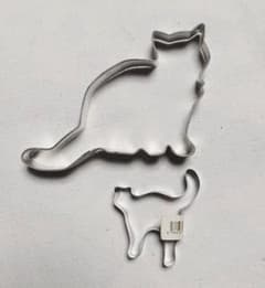 大きな猫 クッキー型 2個セット クリスマス 黒猫のサムネイル