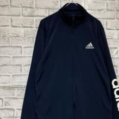 アディダス ジャージ トラックジャケット ネイビーL ロゴ刺繍84 - メルカリ