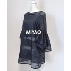 デザイナーズ 日本製 MIYAO コムデギャルソン パタンナー ブラウス シアー デザイナーズ 日本製 MIYAO コムデギャルソン パタンナー ブラウス シアー