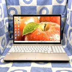 書類作成に◎Win11ノートパソコン ブルーレイ SSD240G 8G ゴールド 快速SSD256GB☆美しいゴールドノートパソコン♪第7世代！カメラ！Win11