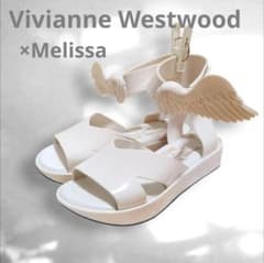 레어 ☆ Vivianne Westwood × Melissa 윙 샌들 화이트