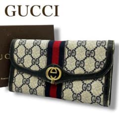GUCCI オールドグッチ シェリーライン GGスプリーム がま口 ヴィンテージ GUCCI オールドグッチ シェリーライン GGスプリーム がま口