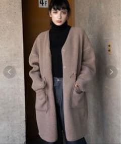 ニコアンド新品　2WAYパイピングボアコート　リバーシブルボアコート　アウターのサムネイル