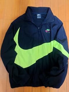 Nike ナイロンジャケット ネオンイエロー atmos ビッグスウッシュ 