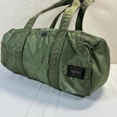 美品] PORTER タンカー ドラムバッグ ミニボストン セージグリーン L