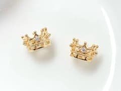 再入荷！クラウン ロンデル スペーサー ブレスレット パーツ 2個セット