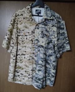 LEFLAH　レフラー　バイカラー　半袖　シャツ　ＸＬ　ミリタリーのサムネイル