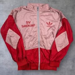 90s adidas アディダス ナイロンジャケット ピンク 万国旗タグ - メルカリ