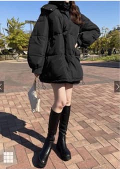 フード2Wayミドル丈ダウンコートのサムネイル