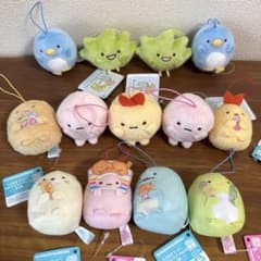 すみっコぐらし　たぴおかコンビニちびマスコット　ばんざいゴム紐マスコット すみっコぐらし ばんざいゴムひも付きマスコット たぴおかコンビニ13点