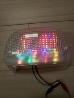 ゼファー改 400 流れるようなled テールランプ くるくるテール RGB 