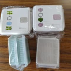 ざる付きレンジ調理容器とご飯ふっくら冷凍レンジ容器のサムネイル