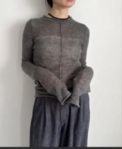 select MOCA センターラインシアーニット　グレーのサムネイル