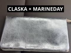 美品別注】CLASKA × MARINEDAY 長財布 シルバー ゴートスキン - メルカリ
