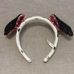 【美品】101匹わんちゃん スパンコール耳カチューシャのサムネイル