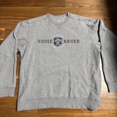 Eddie Bauer グレー ロゴ入り トレーナーのサムネイル