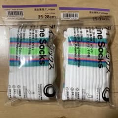 ファミマ ラインソックス 2026春の色 2足セット 25-28cm - メルカリ