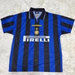 インテル アンブロ ユニフォーム エンブレム刺繍 1996-1997 M - メルカリ