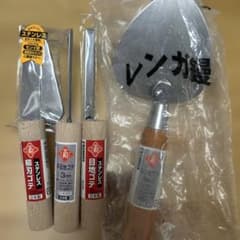 ステンレス製 左官鏝 4本セット 柳刃 目地 平目地 レンガ鏝のサムネイル