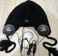 バートン内蔵スピーカー付きニット帽 黒☆ - メルカリ
