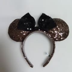 東京ディズニーリゾート カチューシャ ブラウン スパンコールのサムネイル