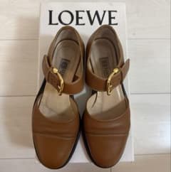 【LOEWE ロエベ】ストラップ レザー ローファー