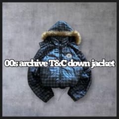 00s archive T&C check far downjacket y2k - メルカリ