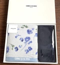 신품 미사용 콤사데 모드 홈 상자 입욕 목욕 수건 페이스 타올 선물 세트