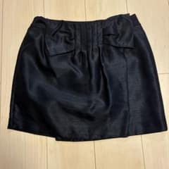 ネイビー　ミニスカート リボン付きのサムネイル