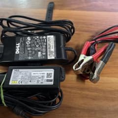 A-DELL NEC PC用 ACアダプター ジャンク 電源　 ワニ口クリップのサムネイル