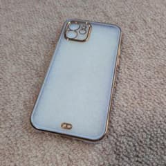 iPhone 용 케이스 골드 프레임 클리어