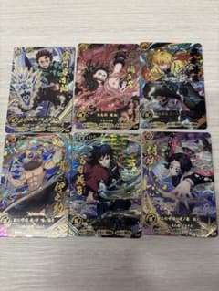 鬼滅の刃 日輪バトルスラッシュ 1弾 筐体展示用サンプルカード 6枚のサムネイル