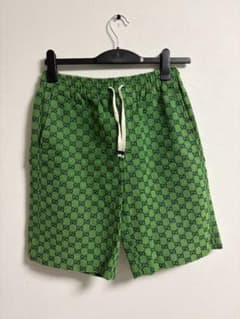 GUCCI GGジャカード コットンブレンド ショートパンツ グリーン 44 GUCCI GGジャカード コットンブレンド ショートパンツ グリーン 44